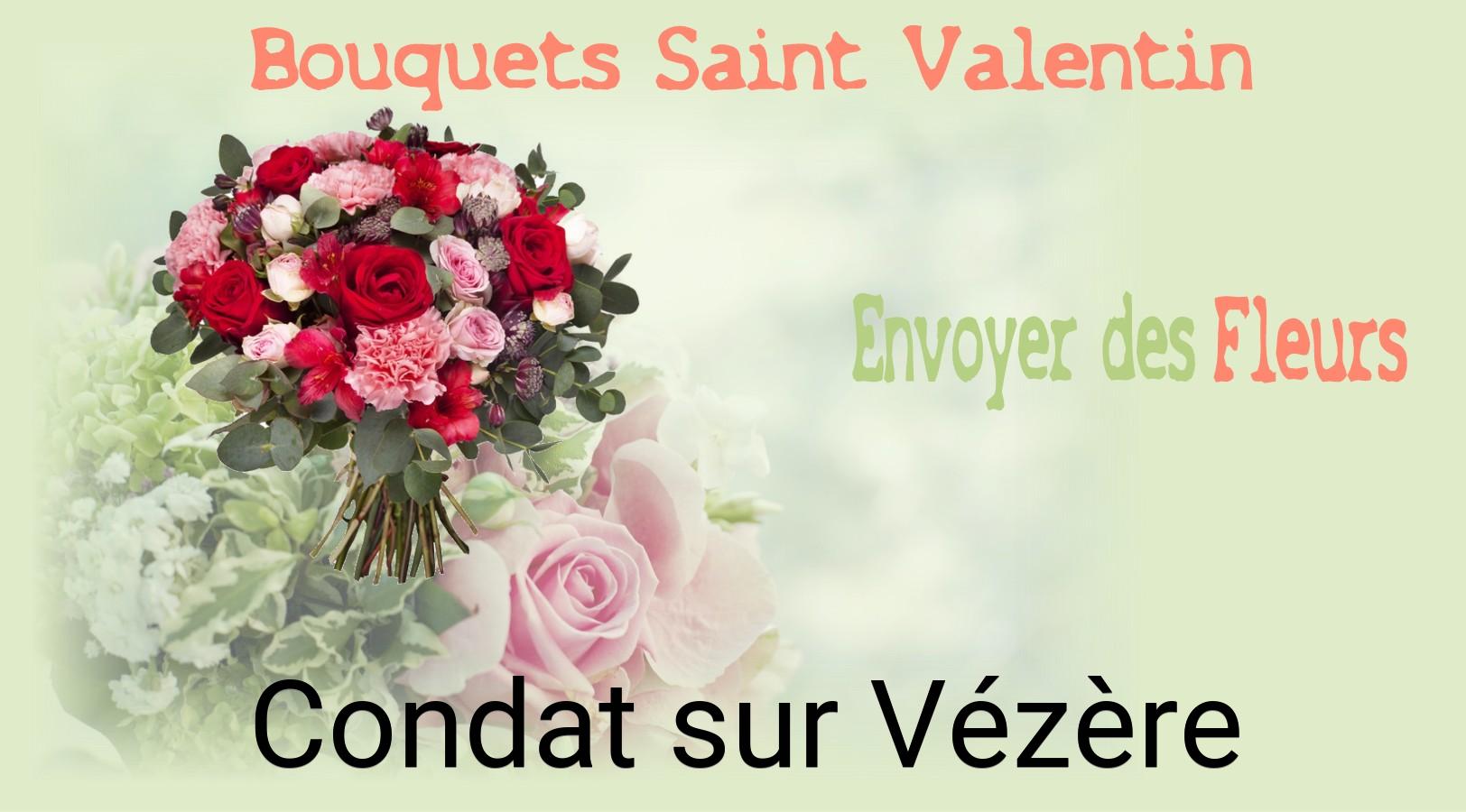 Roses de Saint-Valentin livrées à Condat-sur-Vézère